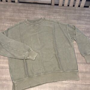 NWT - Aerie Big Chill Textured Crew Sweatshirt